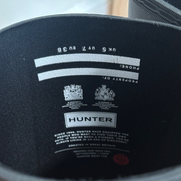 Hunter Original Play Black Rain Boots - 7 - Picture 4 of 5